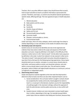 Definition of health education