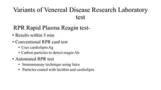 seminar- lab dx syphilis revised.pptx lab diagnosis of syphilis.lab ...