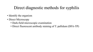seminar- lab dx syphilis revised.pptx lab diagnosis of syphilis.lab ...