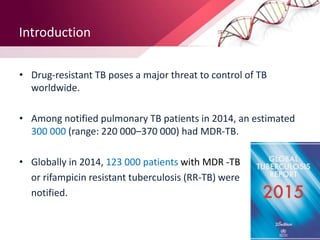 MOLECULAR BASIS & MECHANISMS OF DRUG RESISTANCE IN MYCOBACTERIUM ...