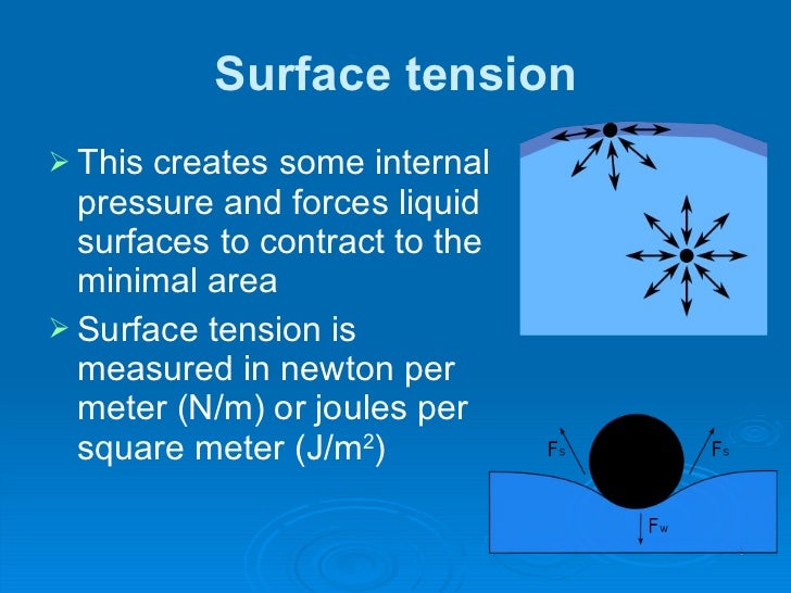 surface tension water