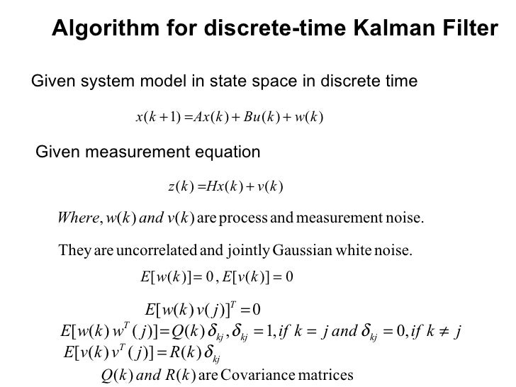 Seminar On Kalman Filter And Its Applications