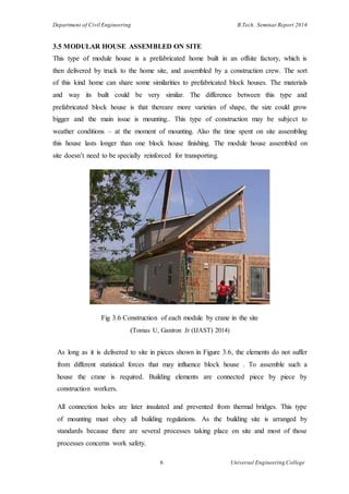 Seminar on modular building | DOCX