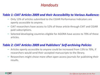 Scientific Publishing in a Changing World: An Update on Open Access and Copyright Issues