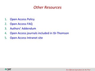 Scientific Publishing in a Changing World: An Update on Open Access and Copyright Issues