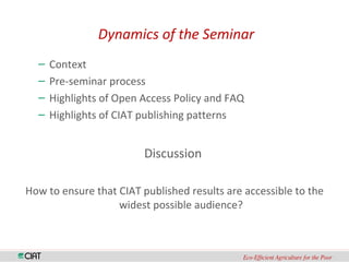 Scientific Publishing in a Changing World: An Update on Open Access and Copyright Issues