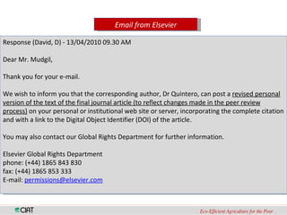 Scientific Publishing in a Changing World: An Update on Open Access and Copyright Issues