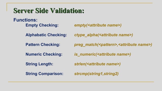 Overview of PHP and MYSQL | PPT