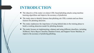 PHISHING URL DETECTION AND MALICIOUS LINK | PPTX