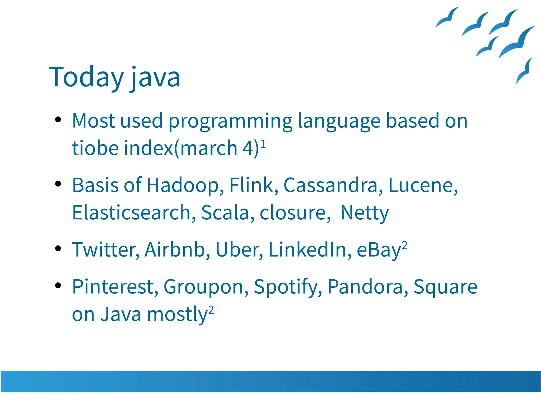 current innovations in the most critical programming language: java | PPT