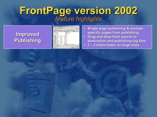 Seminar Presentation for FrontPage | PPT