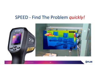 Proprietary- Company Confidential ©2016 FLIR Systems Inc. Information and equipmentdescribed herein
may require US Governmentauthorizationfor export purposes. Diversion contrary to US law is prohibited. 21
SPEED - Find The Problem quickly!
 