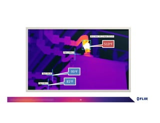 Proprietary- Company Confidential ©2016 FLIR Systems Inc. Information and equipmentdescribed herein
may require US Governmentauthorizationfor export purposes. Diversion contrary to US law is prohibited. 46
95oF
81oF
513oF
 