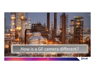 Proprietary- Company Confidential ©2016 FLIR Systems Inc. Information and equipmentdescribed herein
may require US Governmentauthorizationfor export purposes. Diversion contrary to US law is prohibited. 98
How is a GF camera different?How is a GF camera different?
 