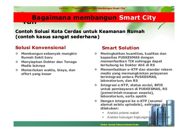 Seminar Smart City Membangun Tata Kelola Jaringan Smart City