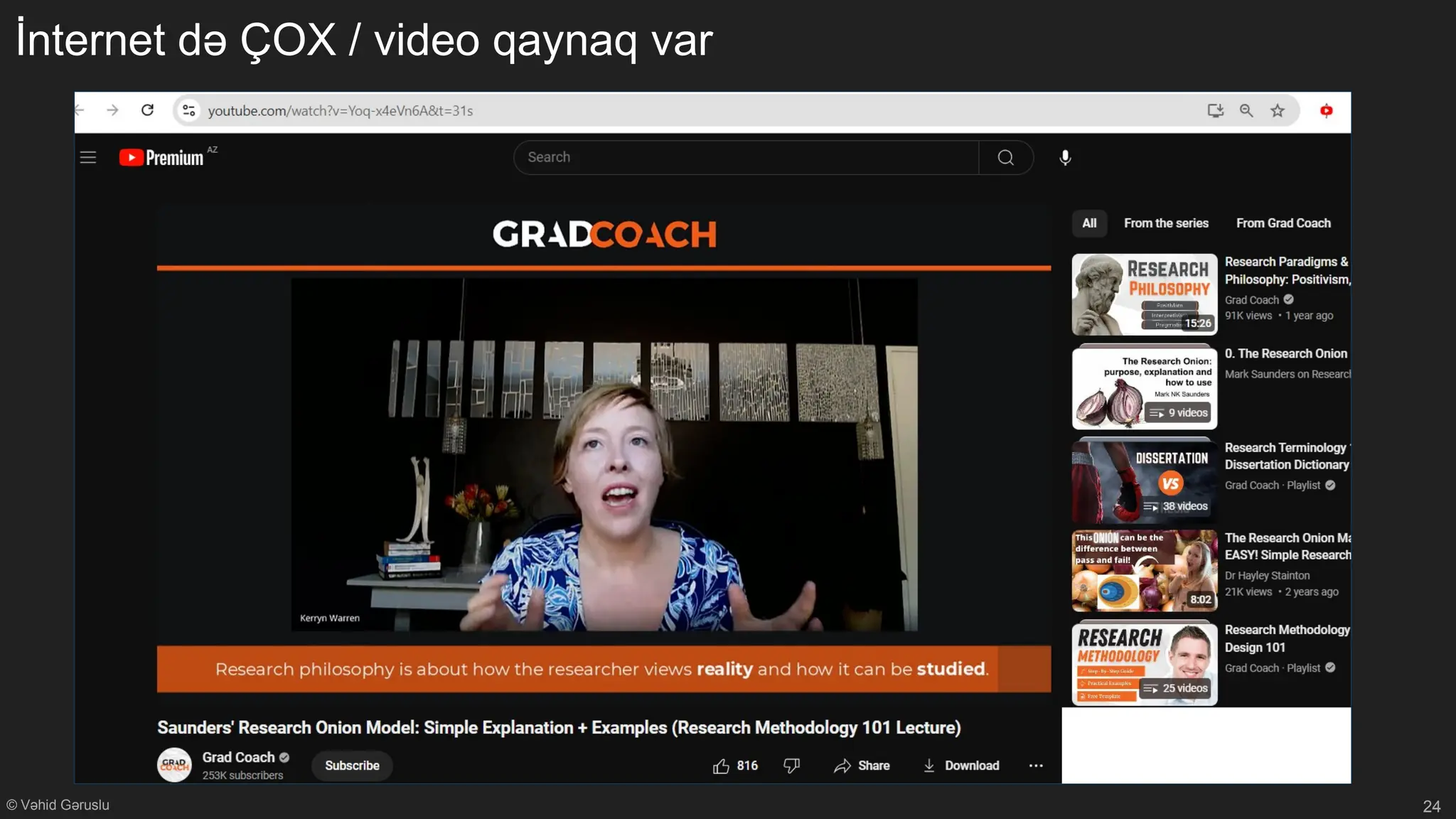 © Vəhid Gəruslu
İnternet də ÇOX / video qaynaq var
24
 