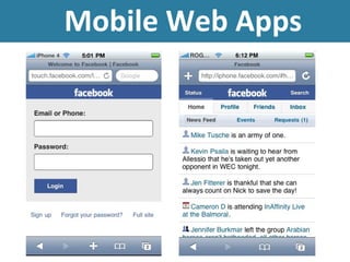 Mobile Web Apps
 