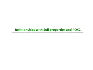 Poxc Permangante oxidizable carbon (POXC) in Soil | PPTX