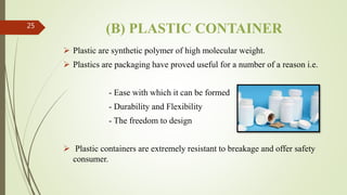 Quality Testing For Container, Closure And Secondary packaging Material ...