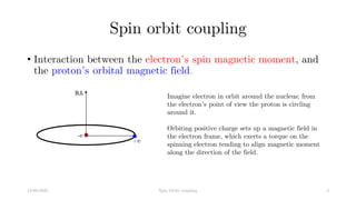 Fine Structure of Hydrogen like atoms | PDF