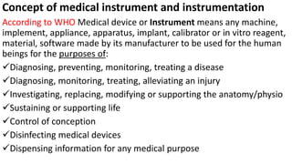 Role of instrumentation in Pharmacology | PPTX