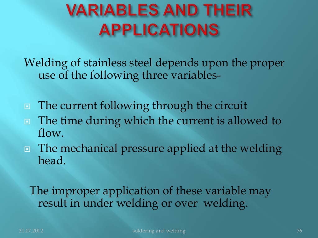 soldering and welding in orthodontics