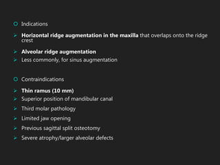 Horizontal Ridge Defects non vascular grafts in oral and maxillofacial surgry | PPTX