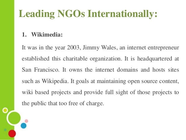 Ngos And Their Role In Health