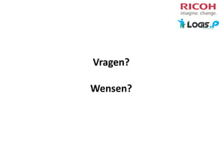 Vragen?
Wensen?

 