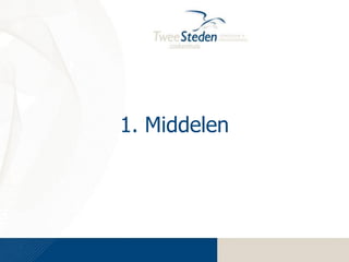 1. Middelen

 