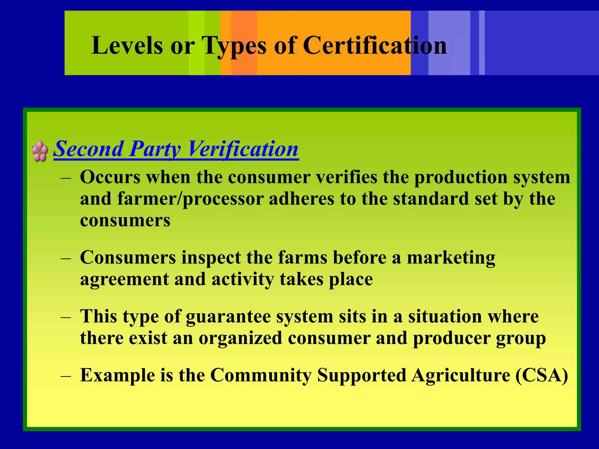 organic certification | PPT