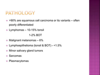 premanagement ca oropharynx | PPTX