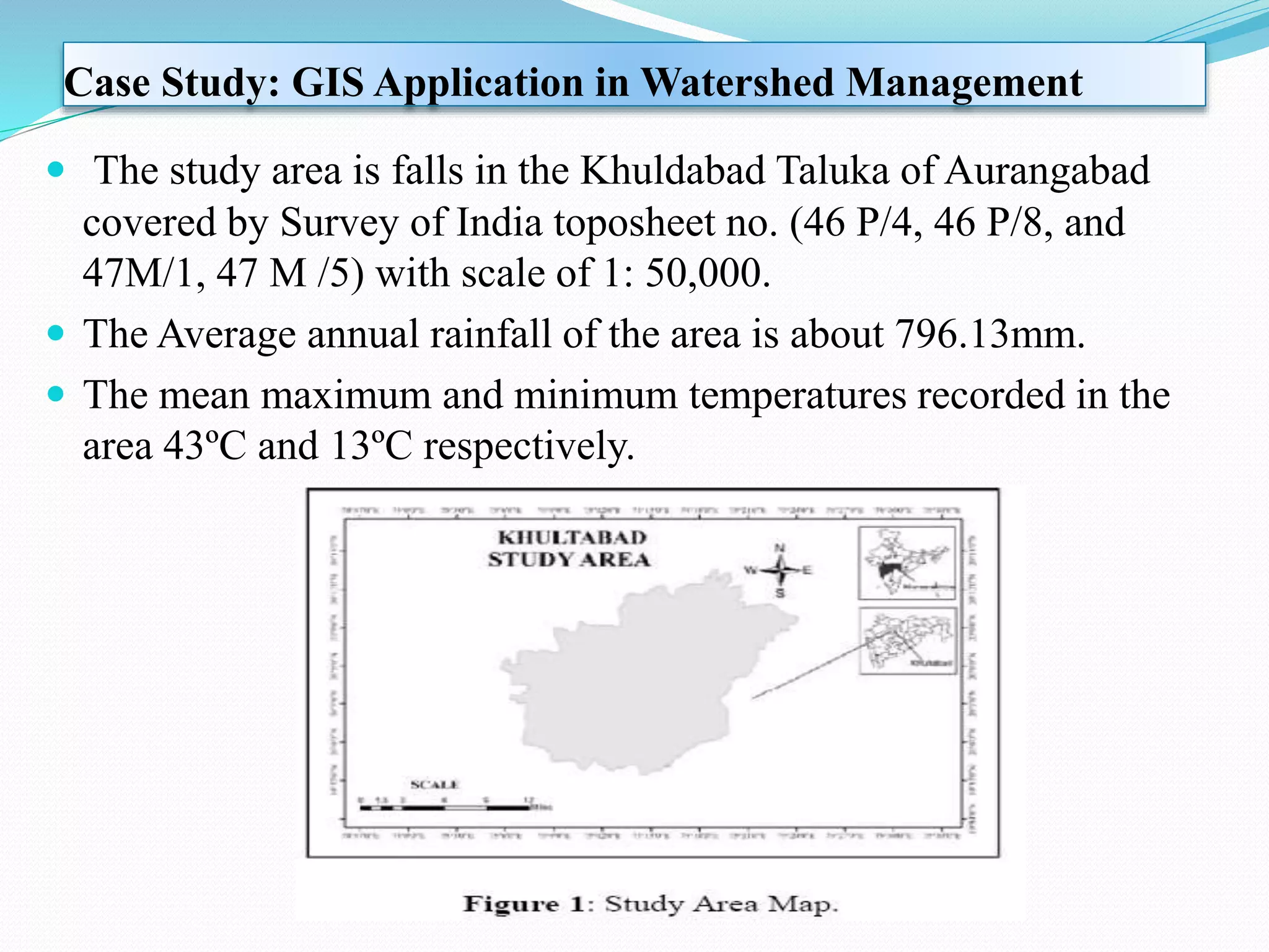 Application of GIS and RS in Watershed Management | PPTX
