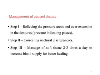 management of abused tissues | PPTX