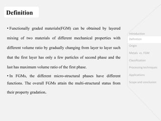 overview of functionally graded materials | PDF