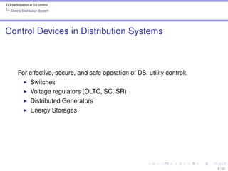 Distributed Generation Operation for Distribution System Volt/Var ...