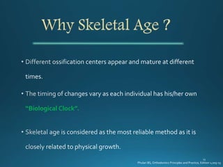 “Biological Clock”.
Phulari BS, Orthodontics Principles and Practice, Edition 1;205-15
 
