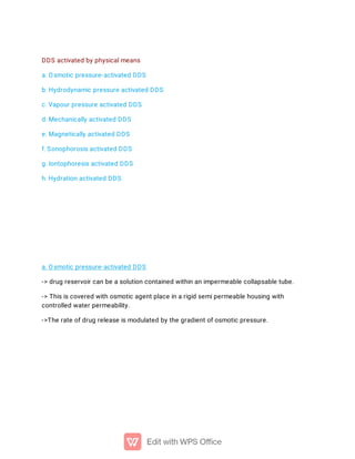 MDDS -MODULATED DRUG DELIVERY SYSTEM | PDF