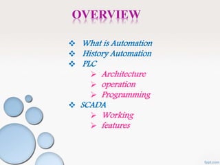 PLC and SCADA in Industrial Automation | PPTX
