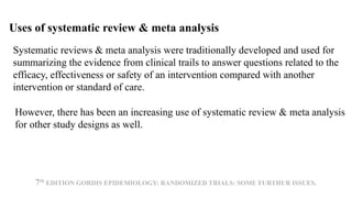 Systematic review & meta analysis seminar | PPTX
