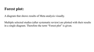 Systematic review & meta analysis seminar | PPTX