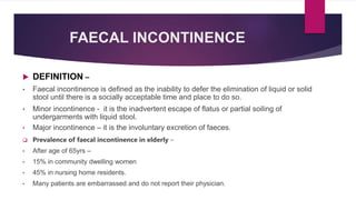 Define Incontinent Presentation on incontinence | PPTX