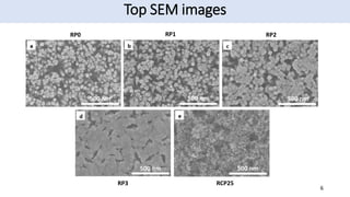 Top SEM images
6
RP0 RP1 RP2
RP3 RCP25
 