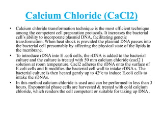 Genetic transformation in Prokaryotes | PPTX