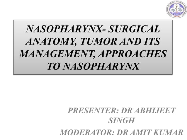 nasopharynx clinical anatomy and management of nasopharyngeal tumor ...