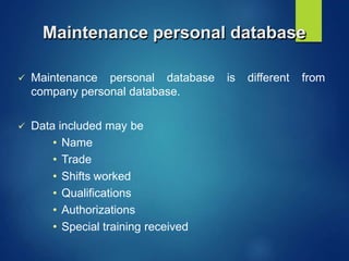 seminar report on computerised maintenance management system (CMMS)