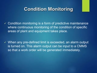 seminar report on computerised maintenance management system (CMMS)