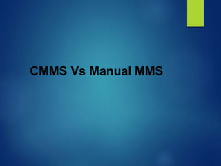 seminar report on computerised maintenance management system (CMMS)