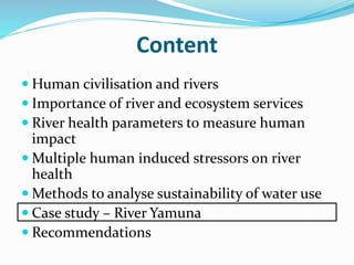 Seminar human impact on rivers | PPTX