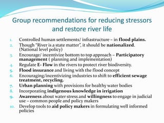 Seminar human impact on rivers | PPTX